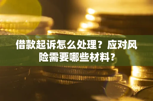 武汉借款起诉怎么处理？应对风险需要哪些材料？
