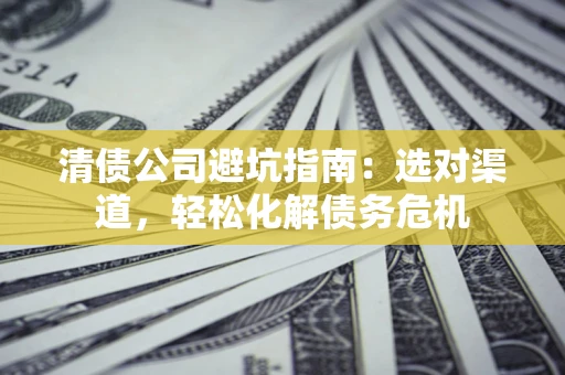 武汉清债公司避坑指南：选对渠道，轻松化解债务危机