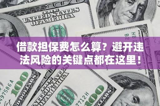 武汉借款担保费怎么算？避开违法风险的关键点都在这里！