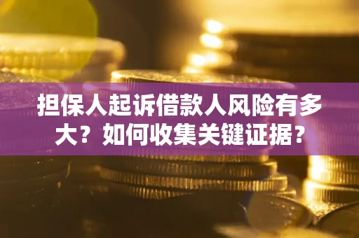 武汉担保人起诉借款人风险有多大？如何收集关键证据？