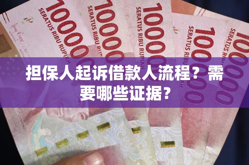 武汉担保人起诉借款人流程？需要哪些证据？