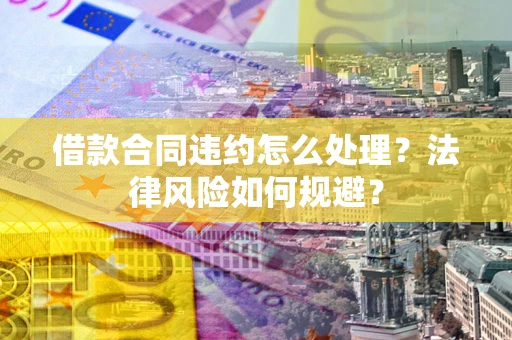 武汉借款合同违约怎么处理？法律风险如何规避？