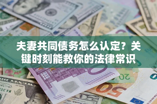 武汉夫妻共同债务怎么认定？关键时刻能救你的法律常识